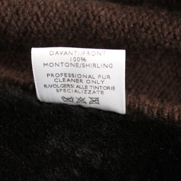 Loro Piana Aviator Shearling Cashmere Bomber Jacket Size IT 52/ US L Dark Brown - Picture 10 of 12